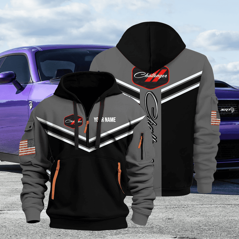 DG CH custom name quarter zipper jacket