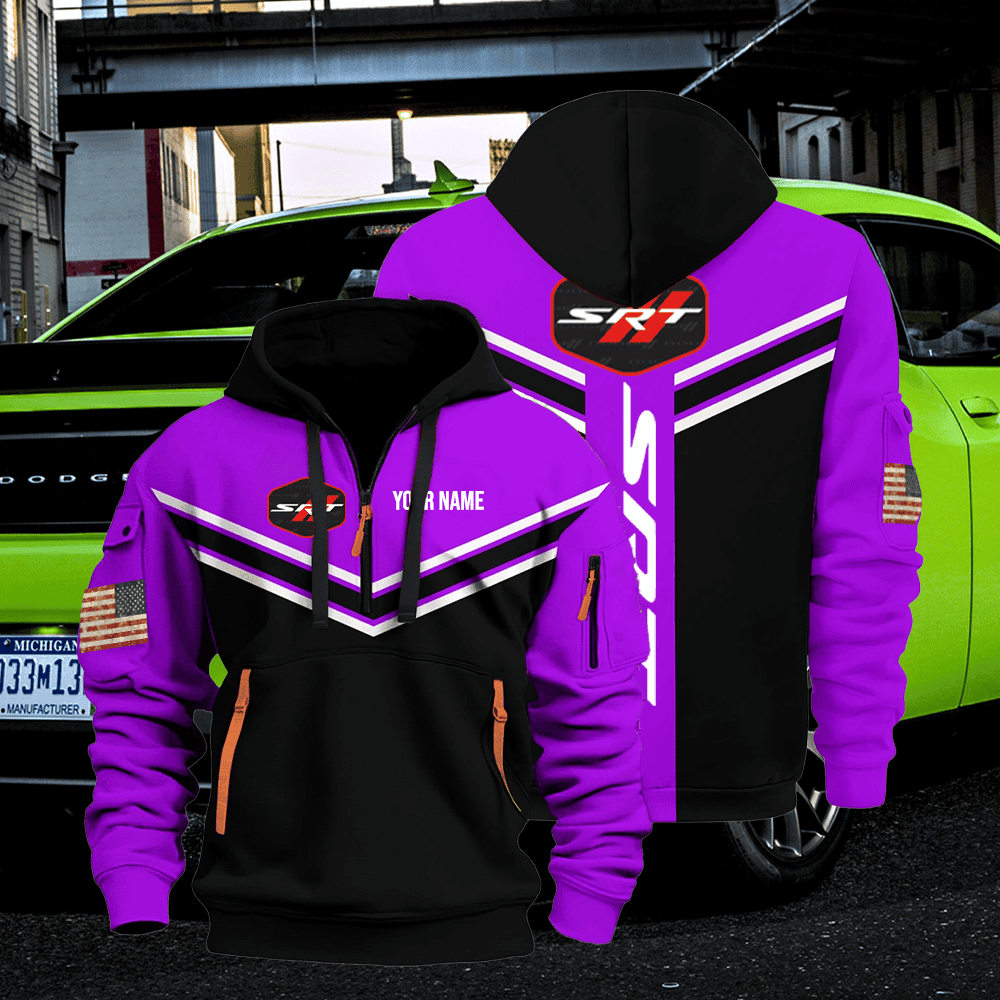 DG SRT custom name quarter zipper jacket