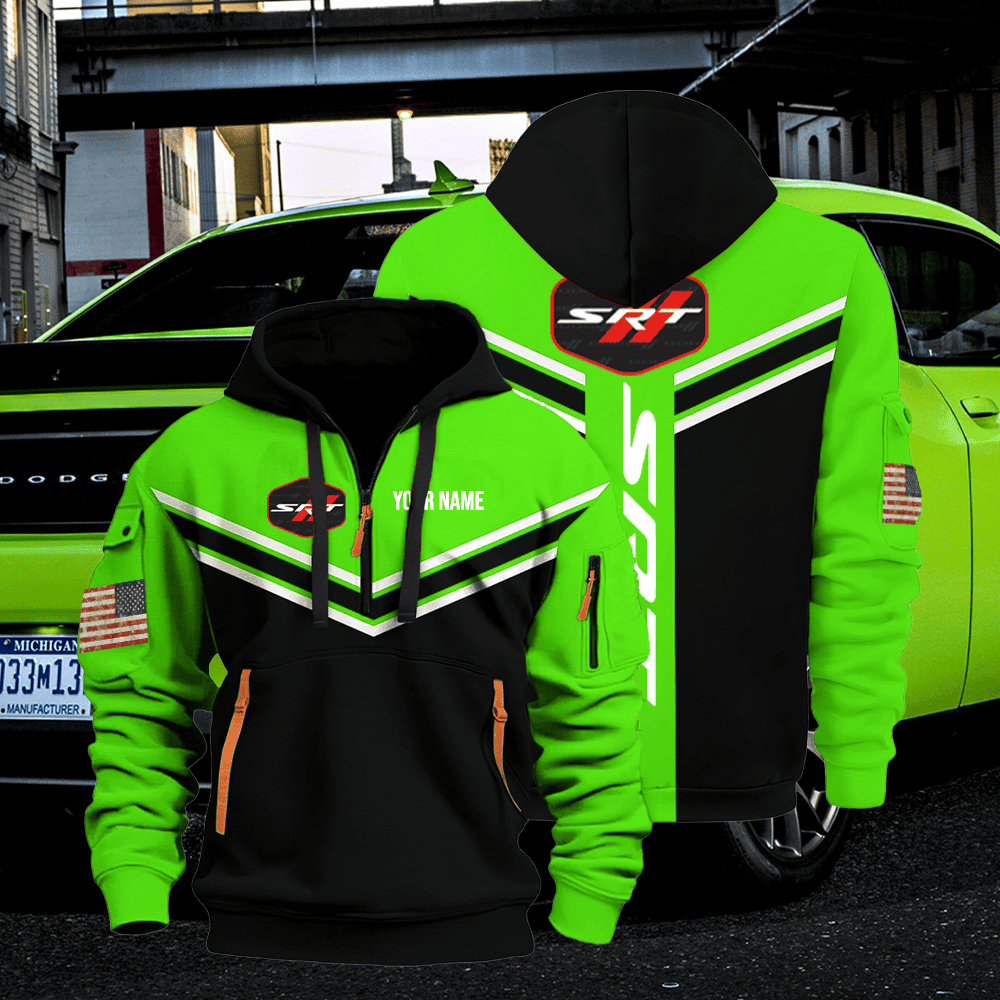 DG SRT custom name quarter zipper jacket