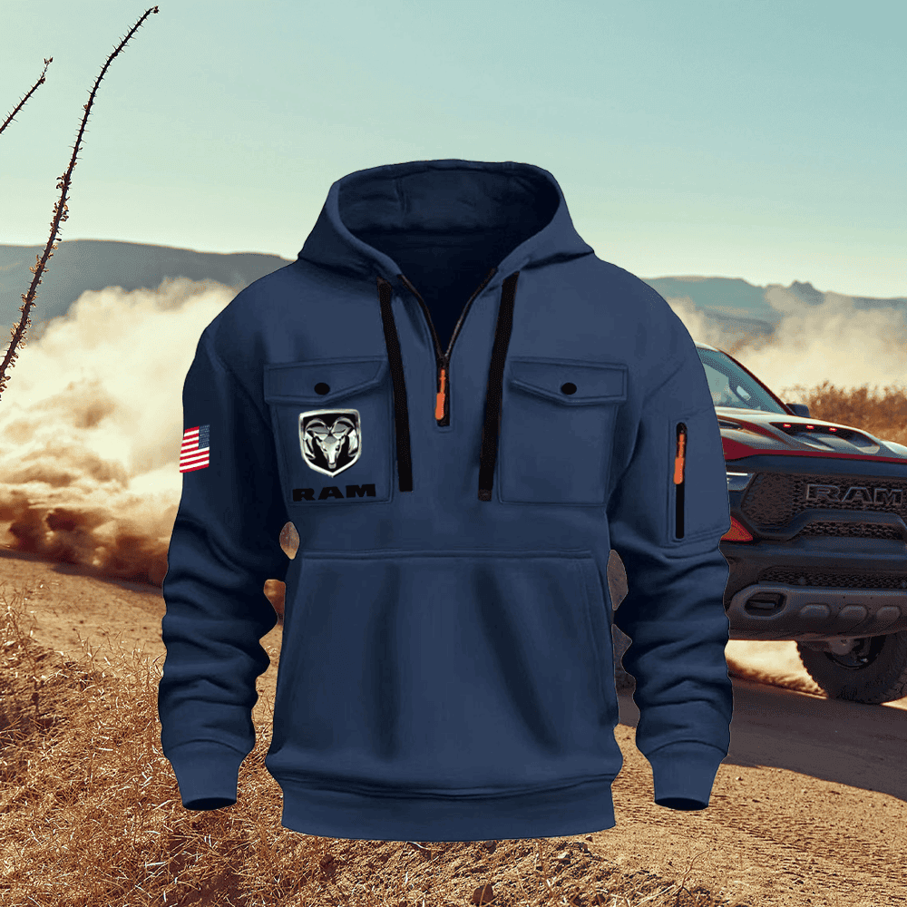 Ram Quarter Zip Unisex Hoodie