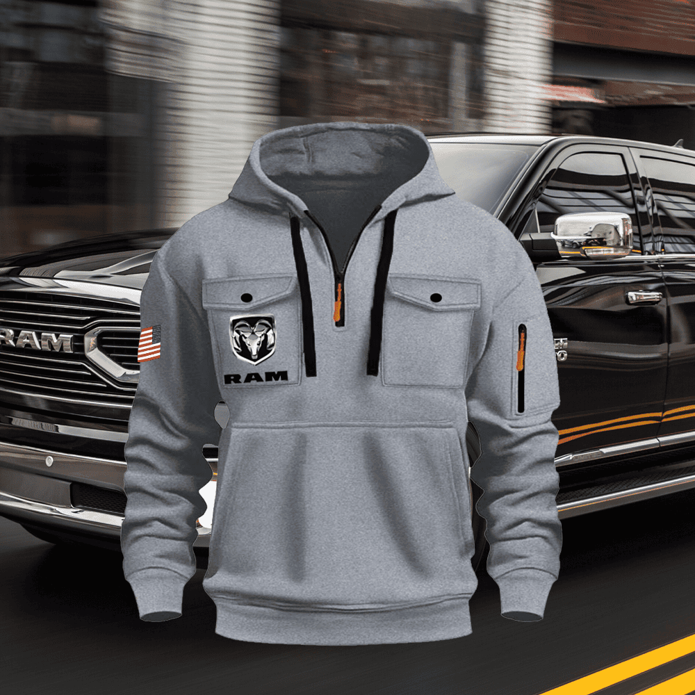 Ram Quarter Zip Unisex Hoodie