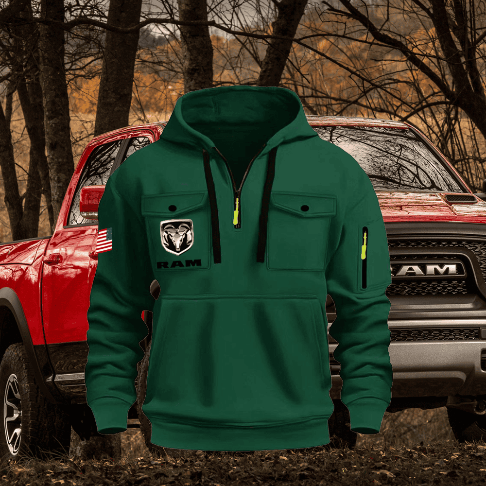 Ram Quarter Zip Unisex Hoodie