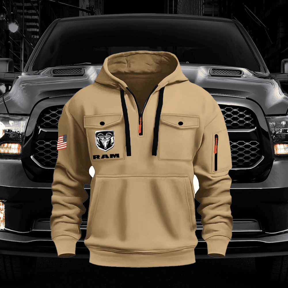 Ram Quarter Zip Unisex Hoodie