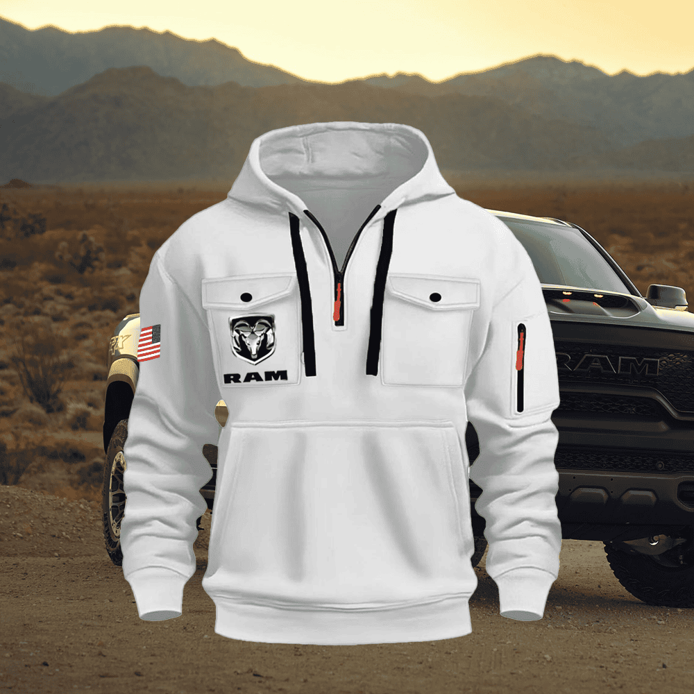 Ram Quarter Zip Unisex Hoodie