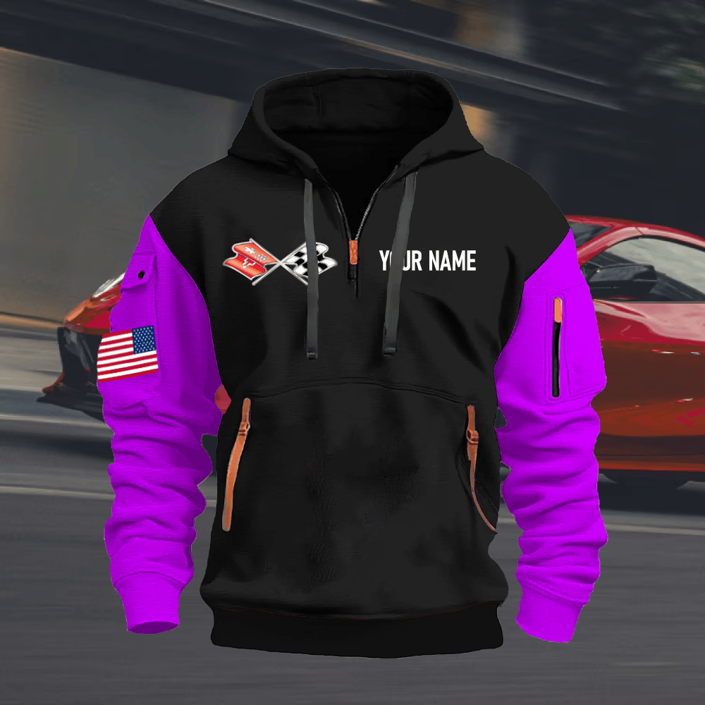 CV3 Custom Name Quarter Zipper Hoodie
