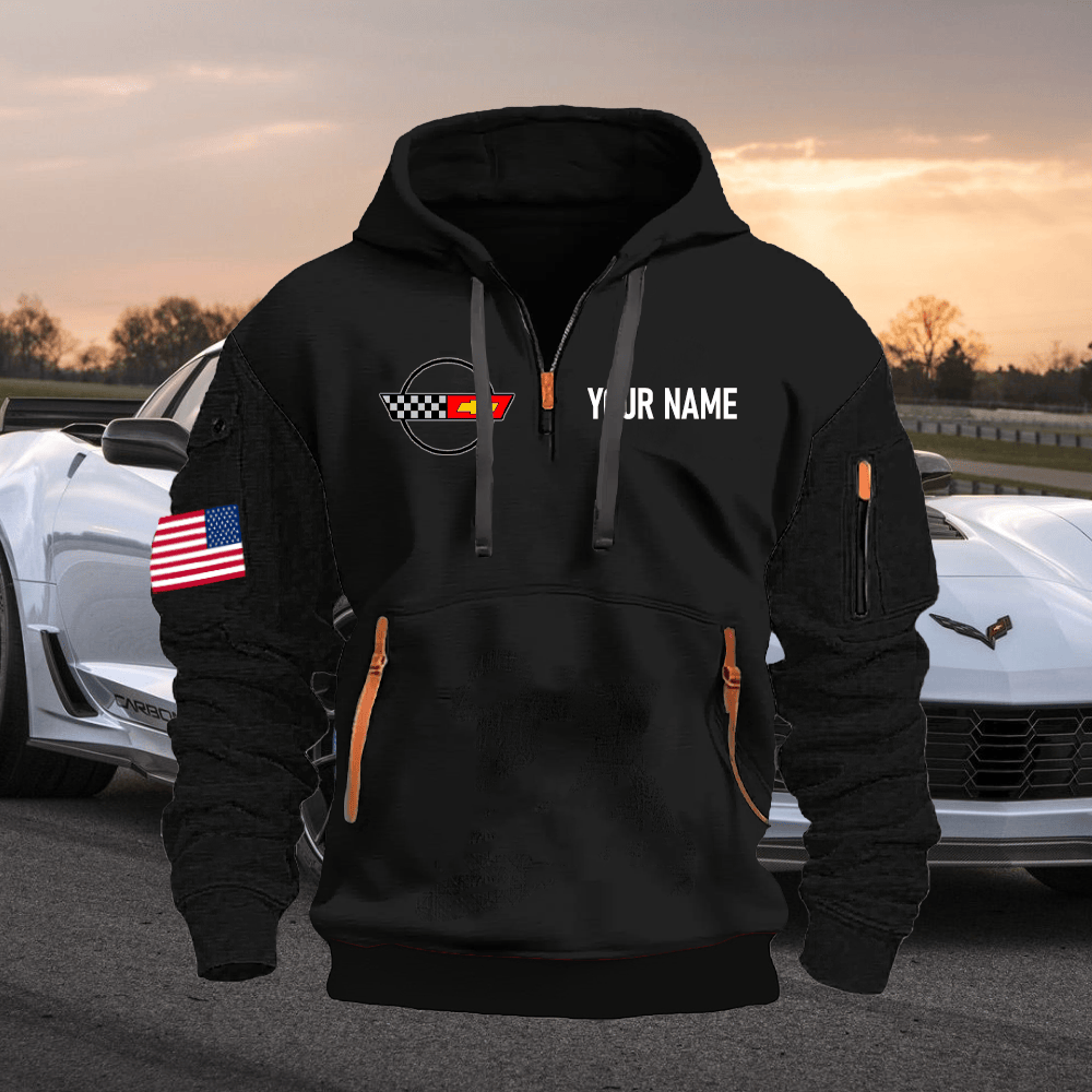 CV4 Custom Name Quarter Zipper Hoodie
