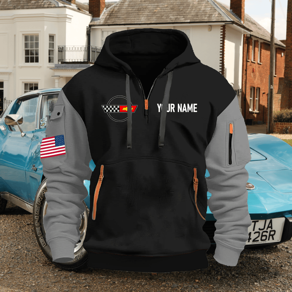 CV4 Custom Name Quarter Zipper Hoodie