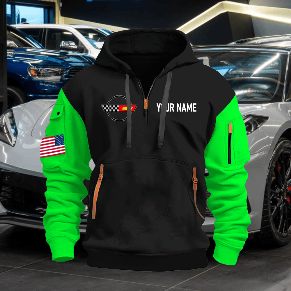 CV4 Custom Name Quarter Zipper Hoodie