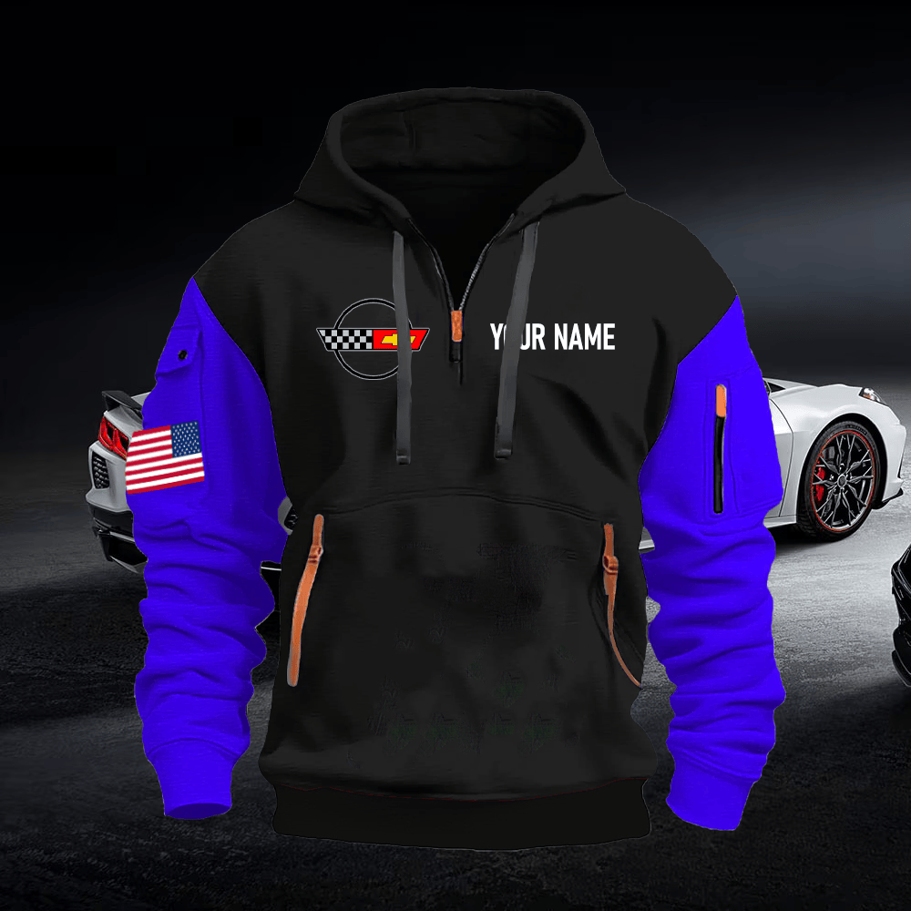 CV4 Custom Name Quarter Zipper Hoodie