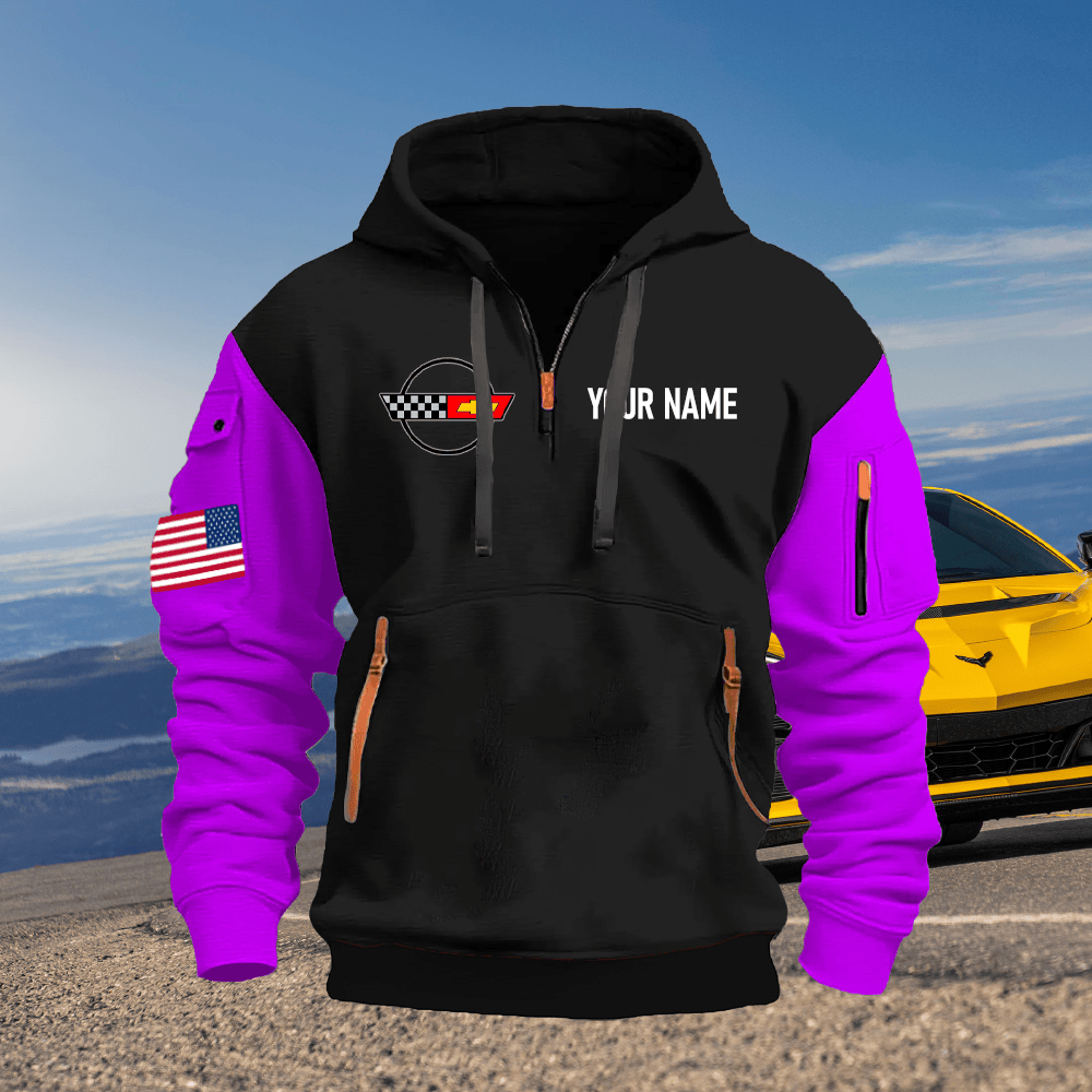 CV4 Custom Name Quarter Zipper Hoodie