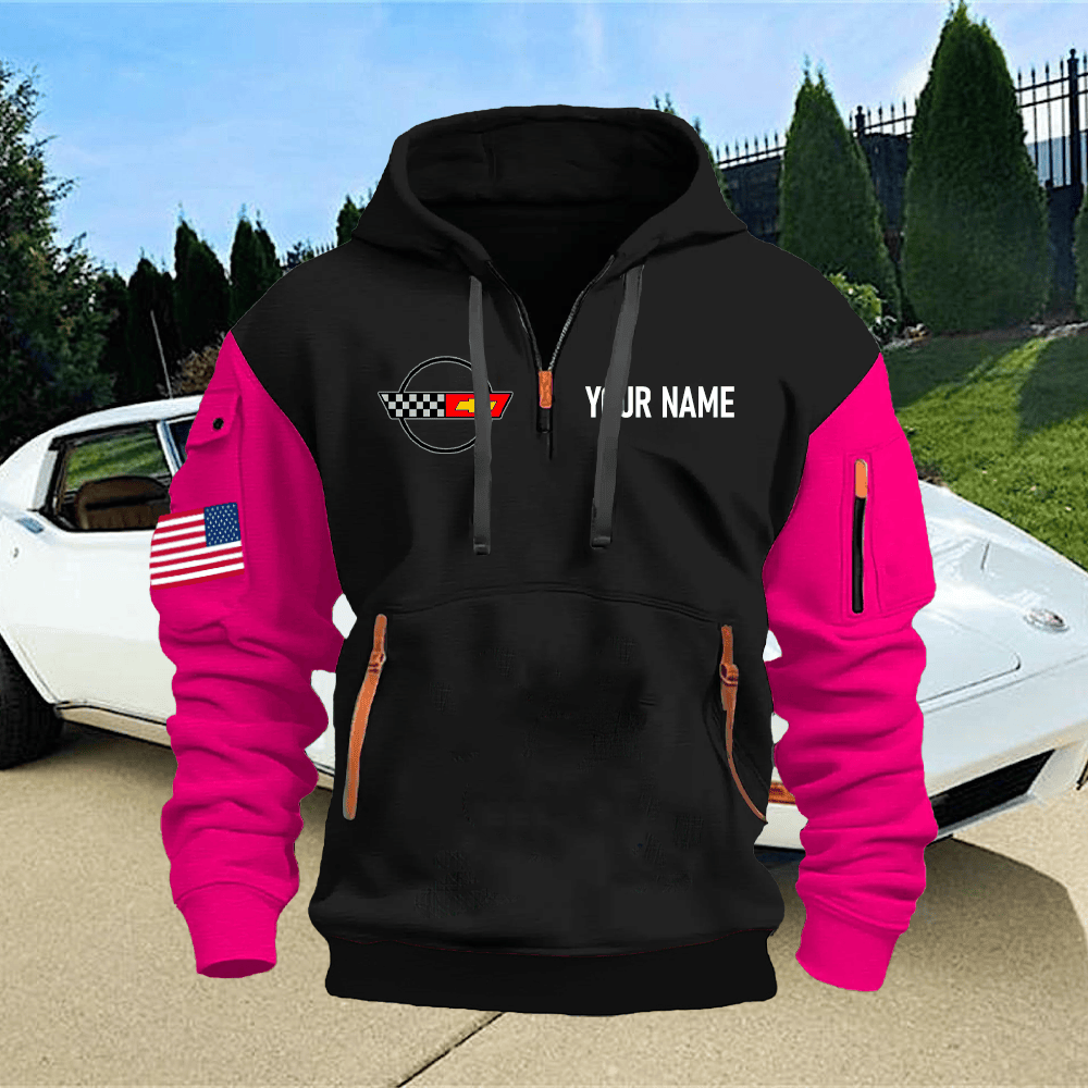 CV4 Custom Name Quarter Zipper Hoodie