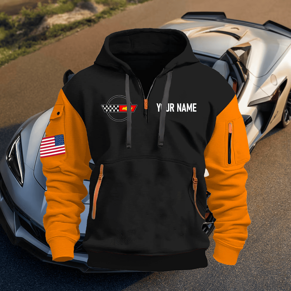 CV4 Custom Name Quarter Zipper Hoodie