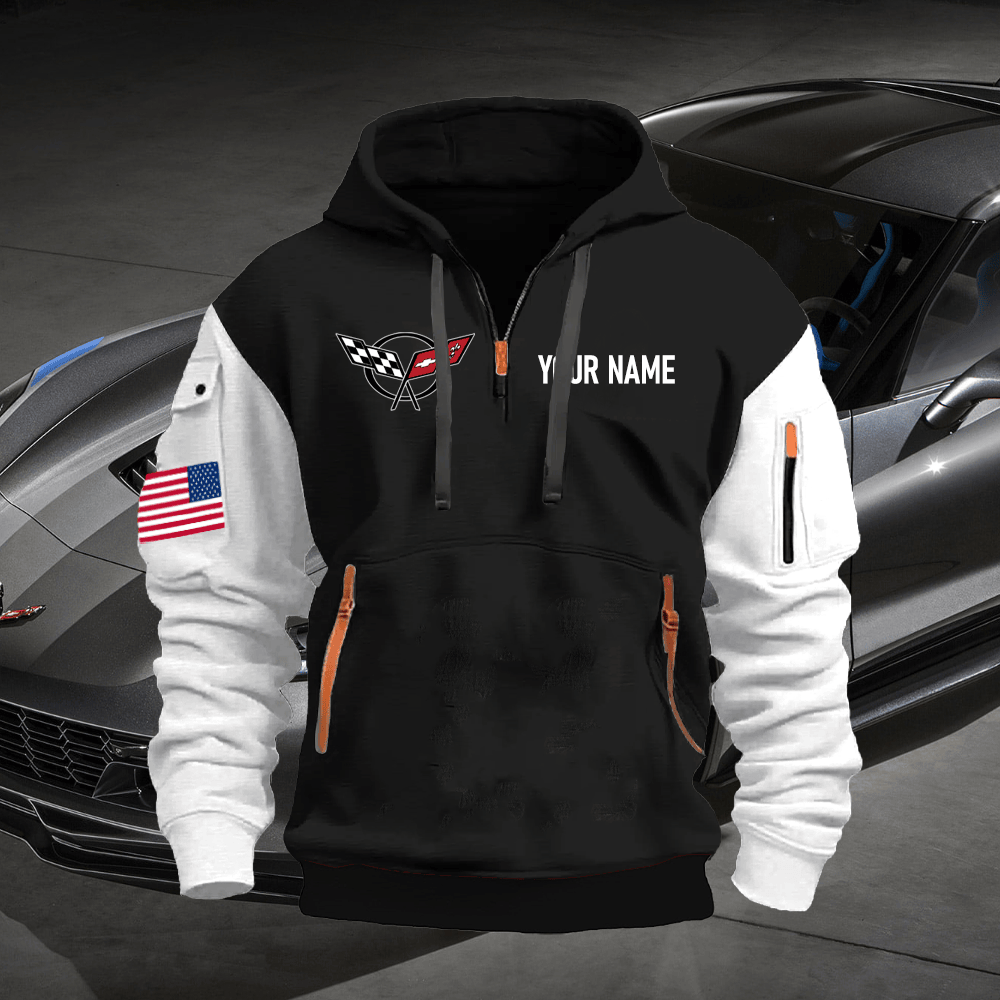 CV5 Custom Name Quarter Zipper Hoodie