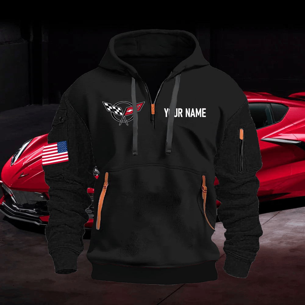 CV5 Custom Name Quarter Zipper Hoodie