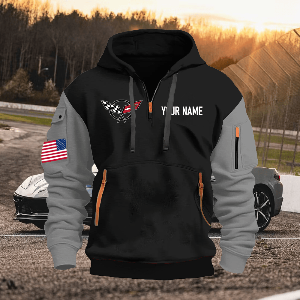 CV5 Custom Name Quarter Zipper Hoodie