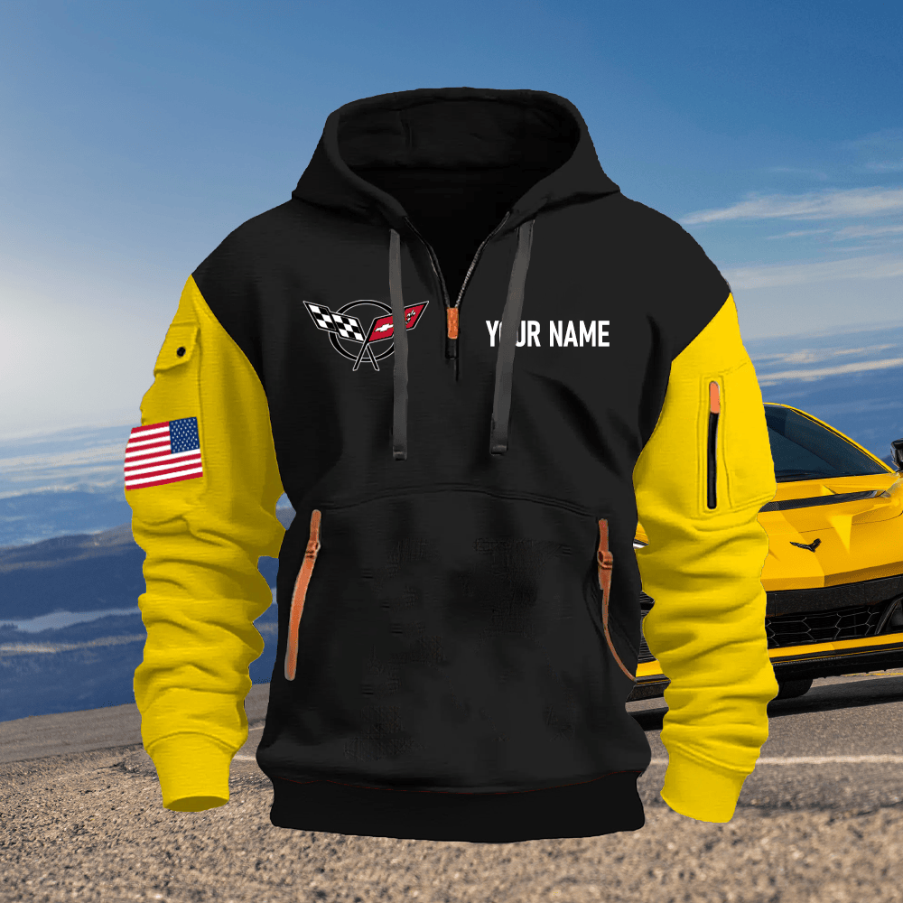 CV5 Custom Name Quarter Zipper Hoodie