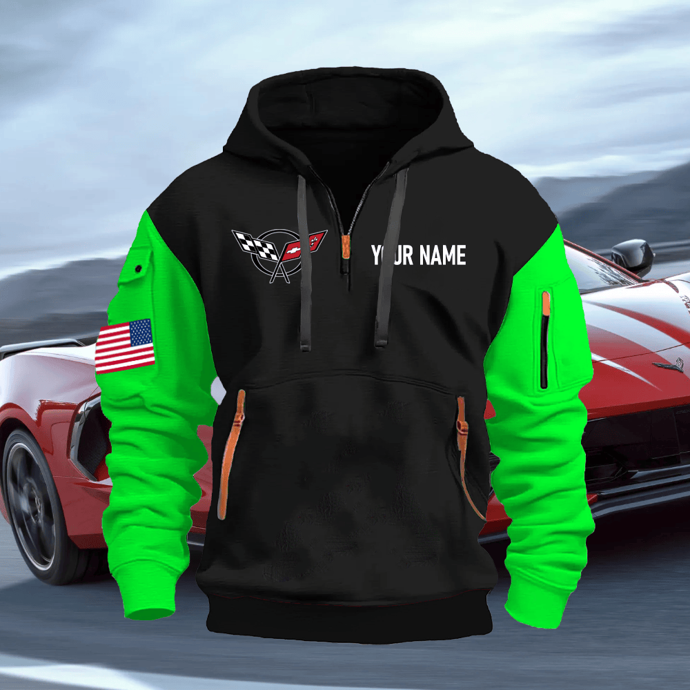 CV5 Custom Name Quarter Zipper Hoodie
