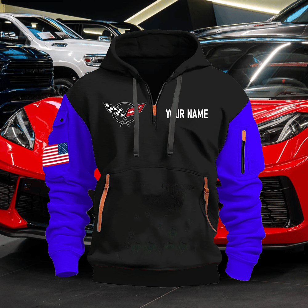 CV5 Custom Name Quarter Zipper Hoodie