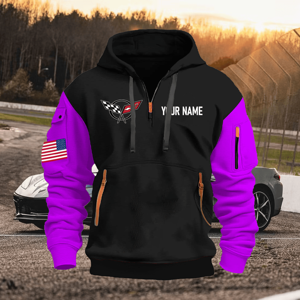 CV5 Custom Name Quarter Zipper Hoodie
