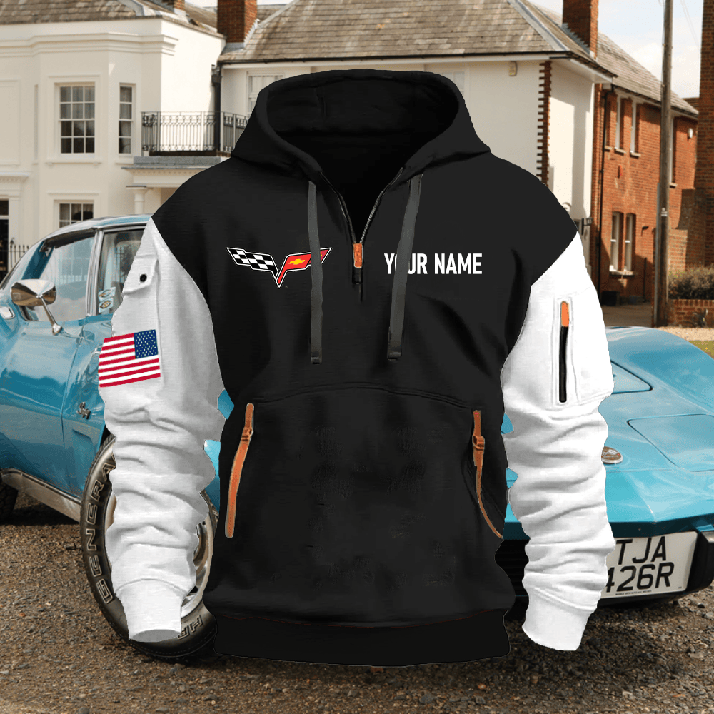 CV6 Custom Name Quarter Zipper Hoodie