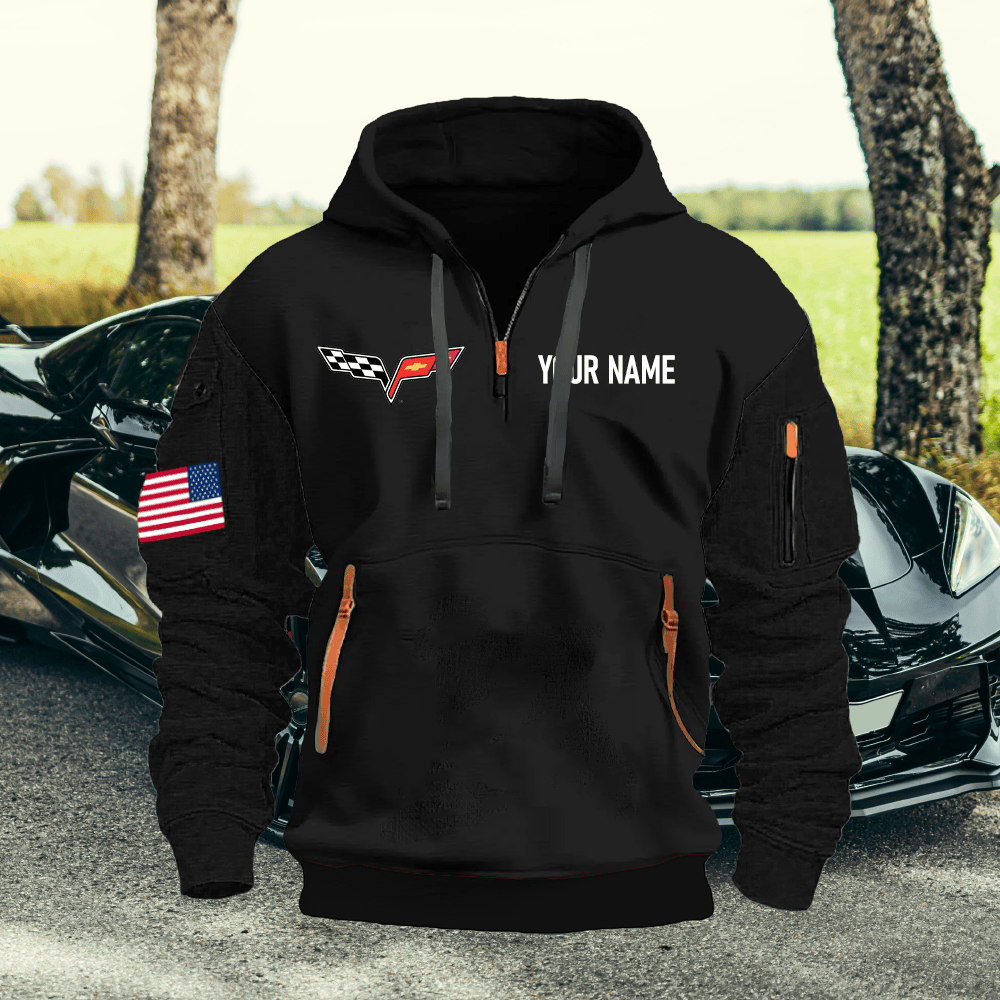 CV6 Custom Name Quarter Zipper Hoodie