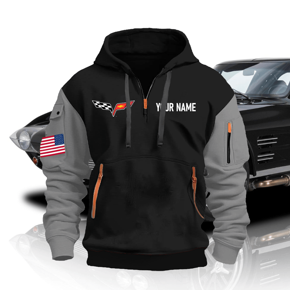 CV6 Custom Name Quarter Zipper Hoodie
