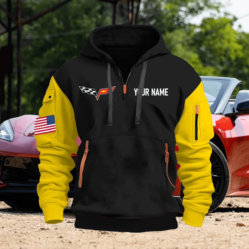 CV6 Custom Name Quarter Zipper Hoodie