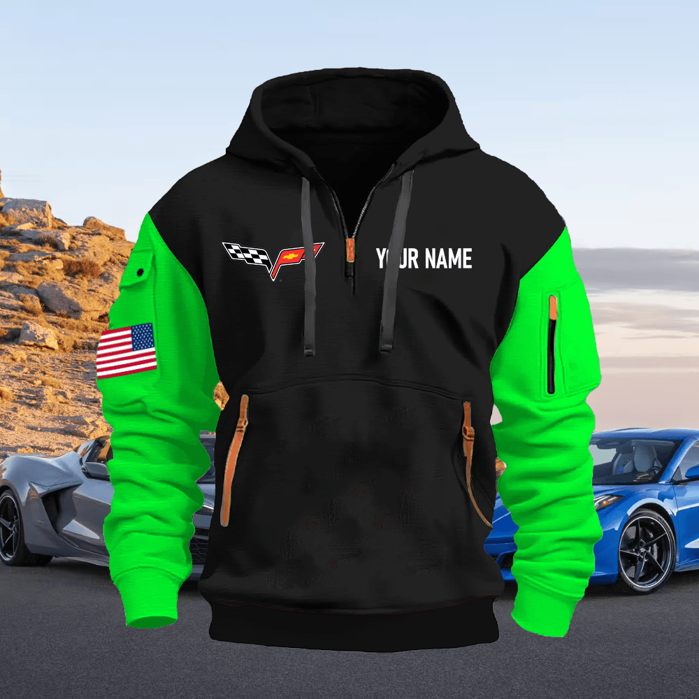 CV6 Custom Name Quarter Zipper Hoodie