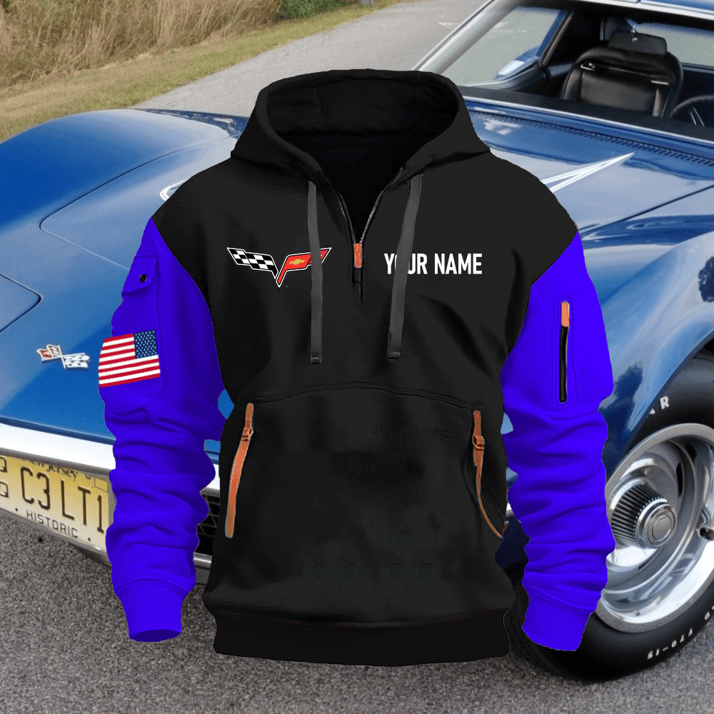 CV6 Custom Name Quarter Zipper Hoodie