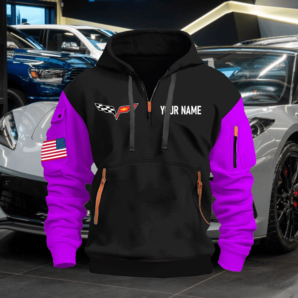 CV6 Custom Name Quarter Zipper Hoodie