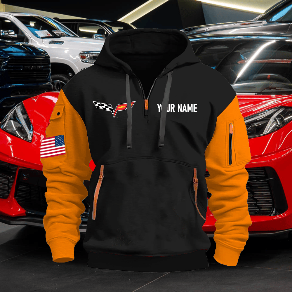 CV6 Custom Name Quarter Zipper Hoodie