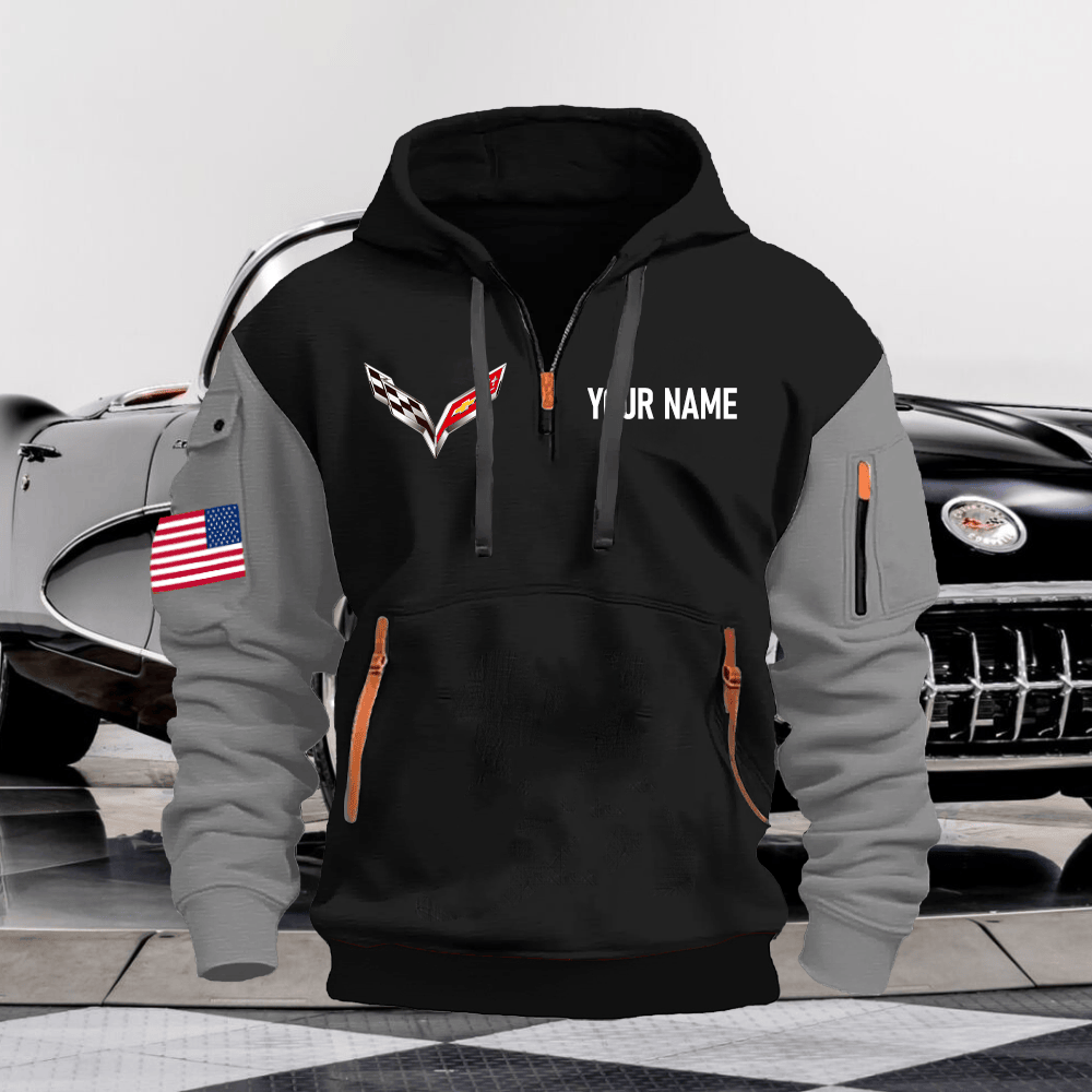 CV7 Custom Name Quarter Zipper Hoodie