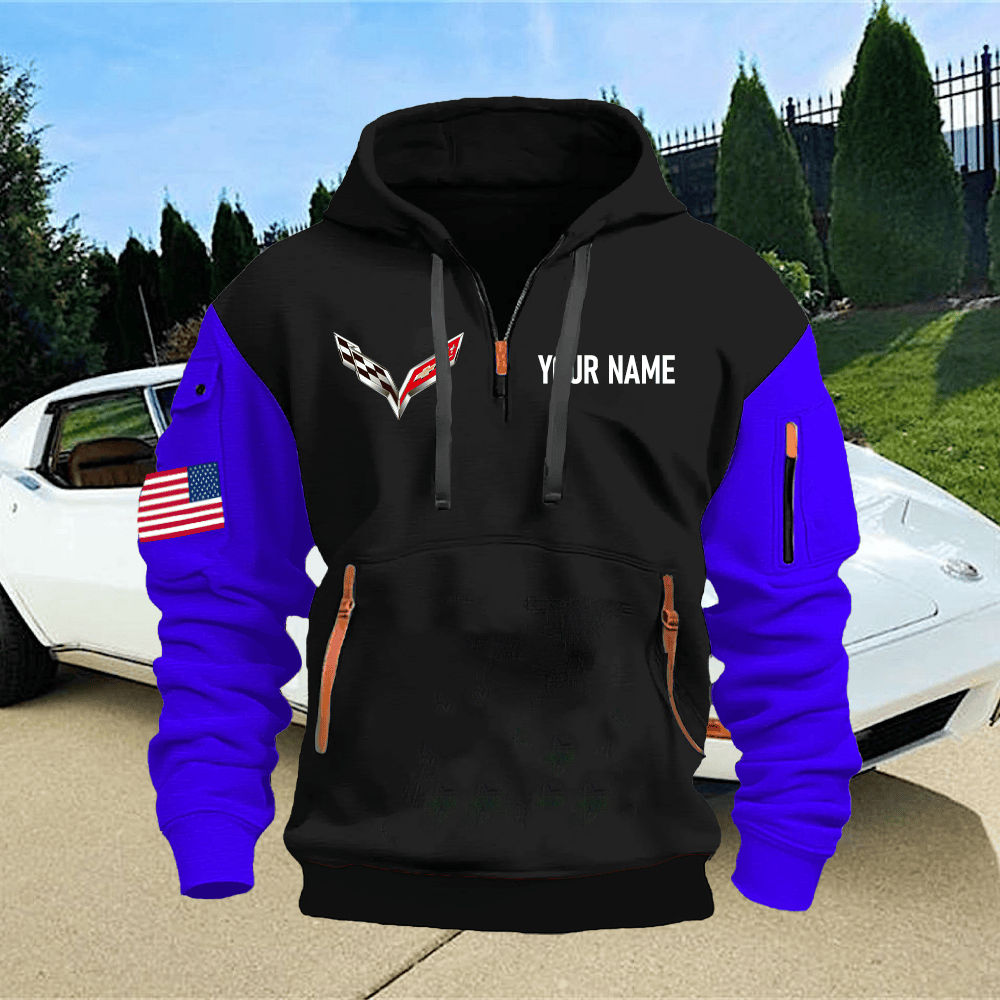 CV7 Custom Name Quarter Zipper Hoodie