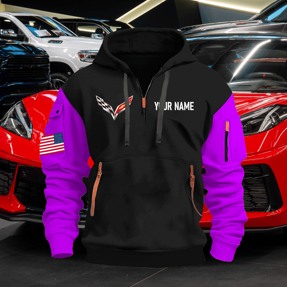 CV7 Custom Name Quarter Zipper Hoodie