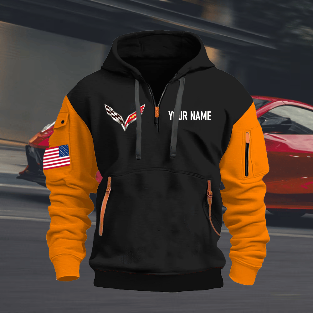 CV7 Custom Name Quarter Zipper Hoodie