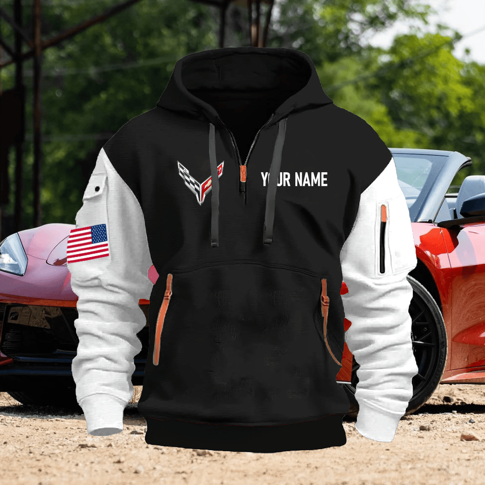 CV8 Custom Name Quarter Zipper Hoodie