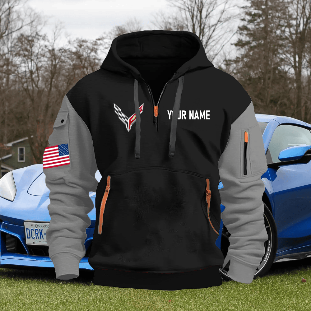 CV8 Custom Name Quarter Zipper Hoodie