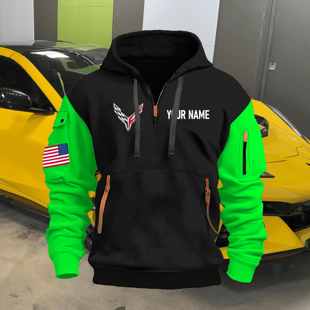 CV8 Custom Name Quarter Zipper Hoodie