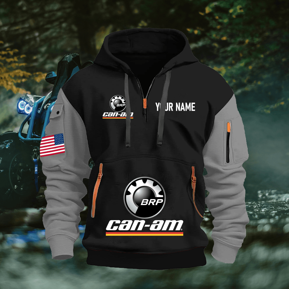 CA Custom Name Quarter Zipper Hoodie