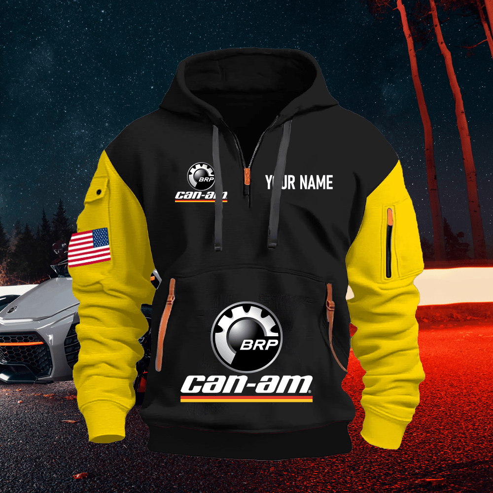 CA Custom Name Quarter Zipper Hoodie