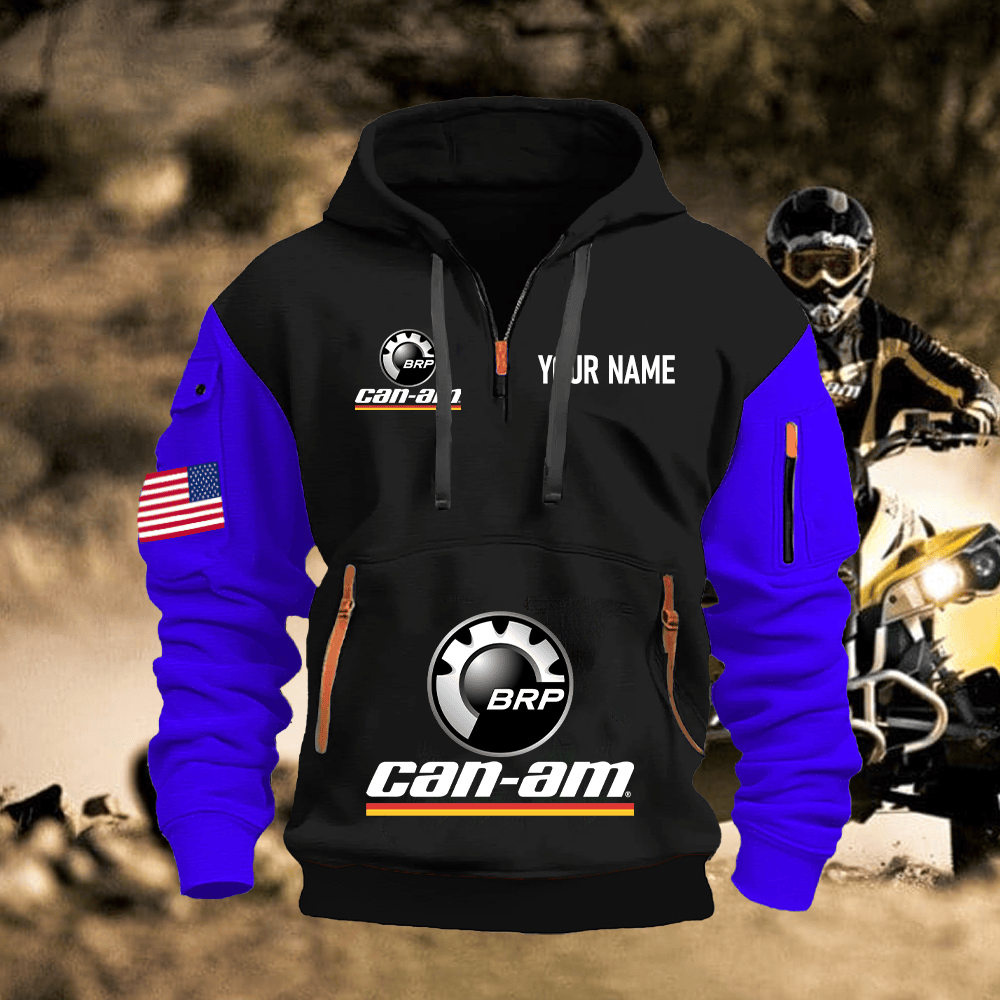 CA Custom Name Quarter Zipper Hoodie
