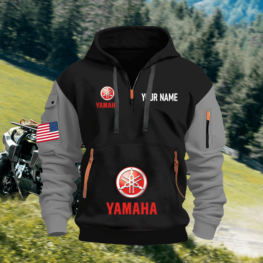 YA Custom Name Quarter Zipper Hoodie
