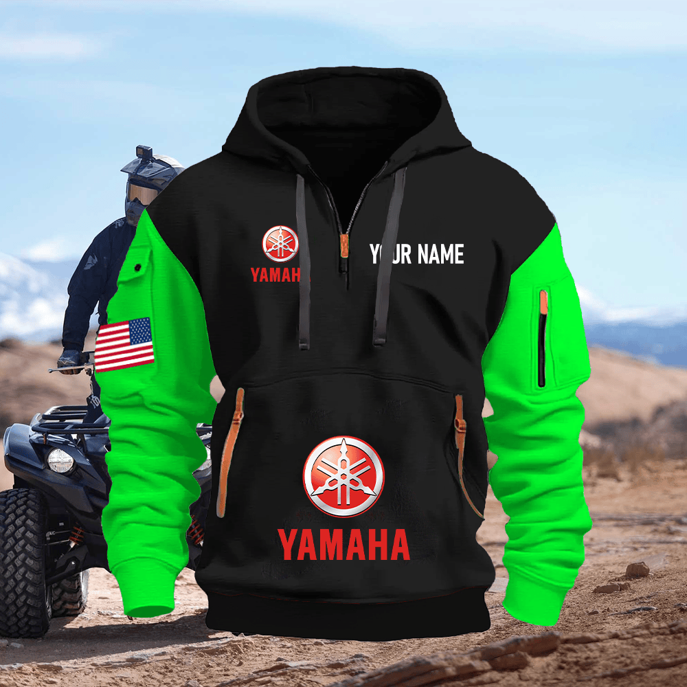 YA Custom Name Quarter Zipper Hoodie