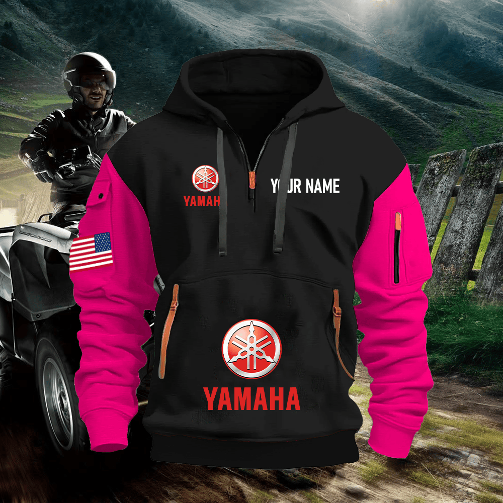 YA Custom Name Quarter Zipper Hoodie