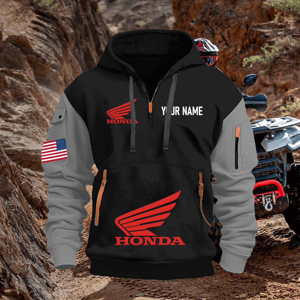 HO Custom Name Quarter Zipper Hoodie