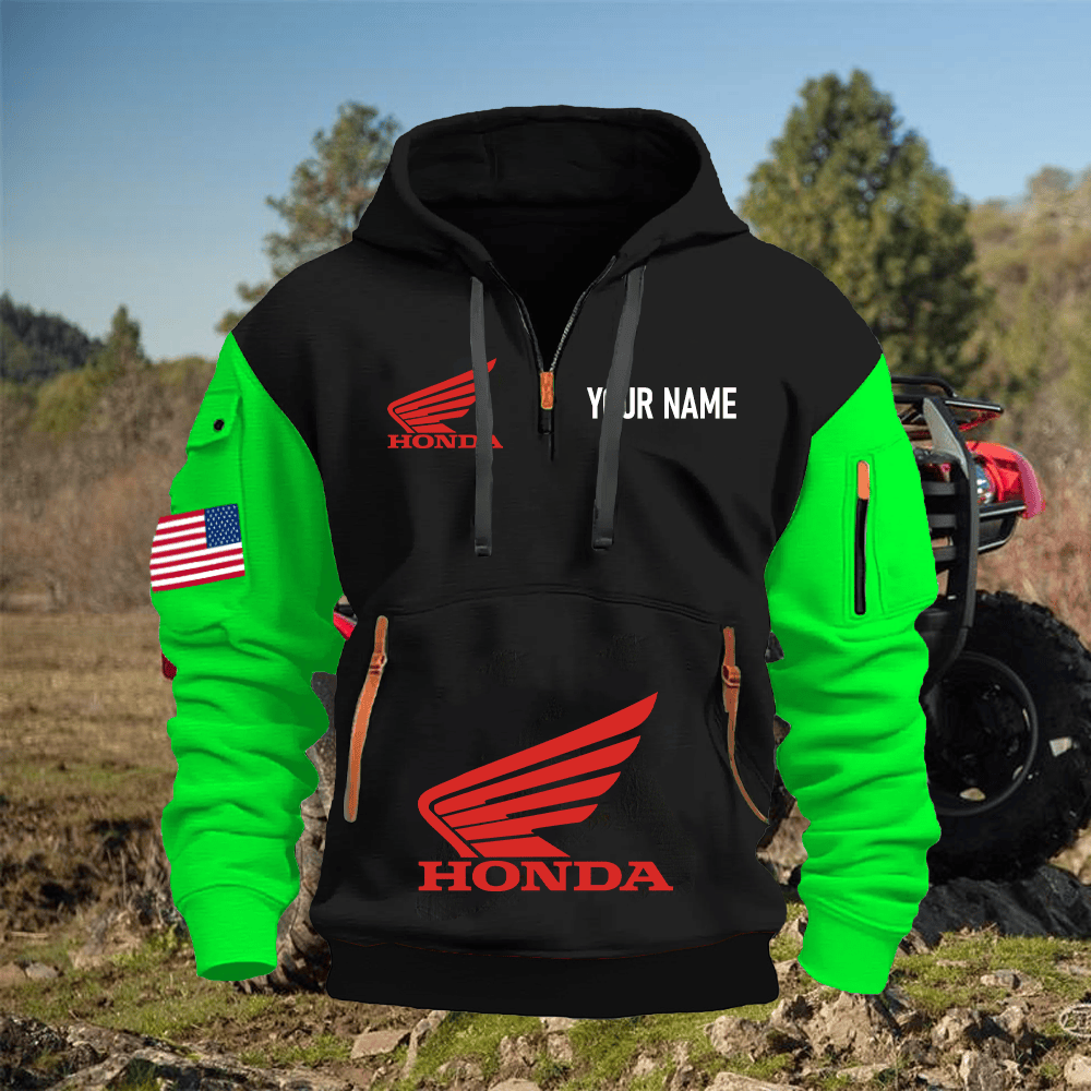 HO Custom Name Quarter Zipper Hoodie