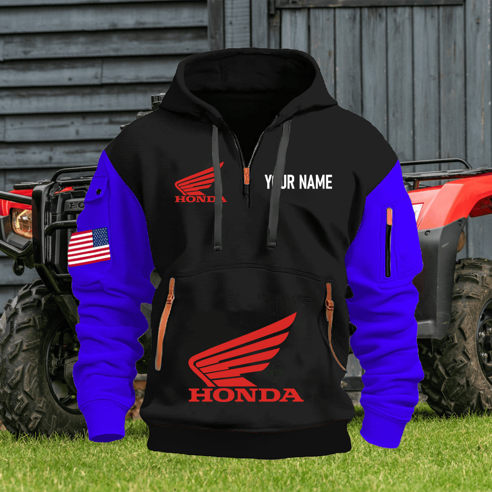 HO Custom Name Quarter Zipper Hoodie