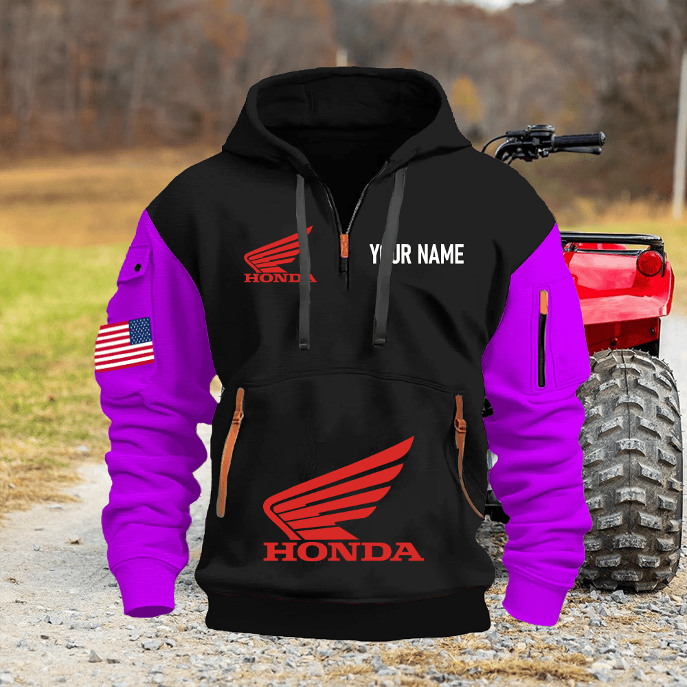 HO Custom Name Quarter Zipper Hoodie