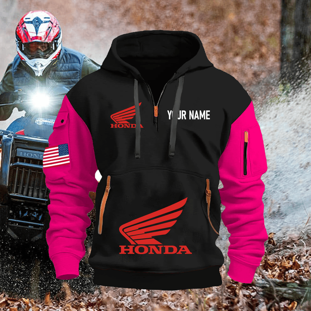 HO Custom Name Quarter Zipper Hoodie