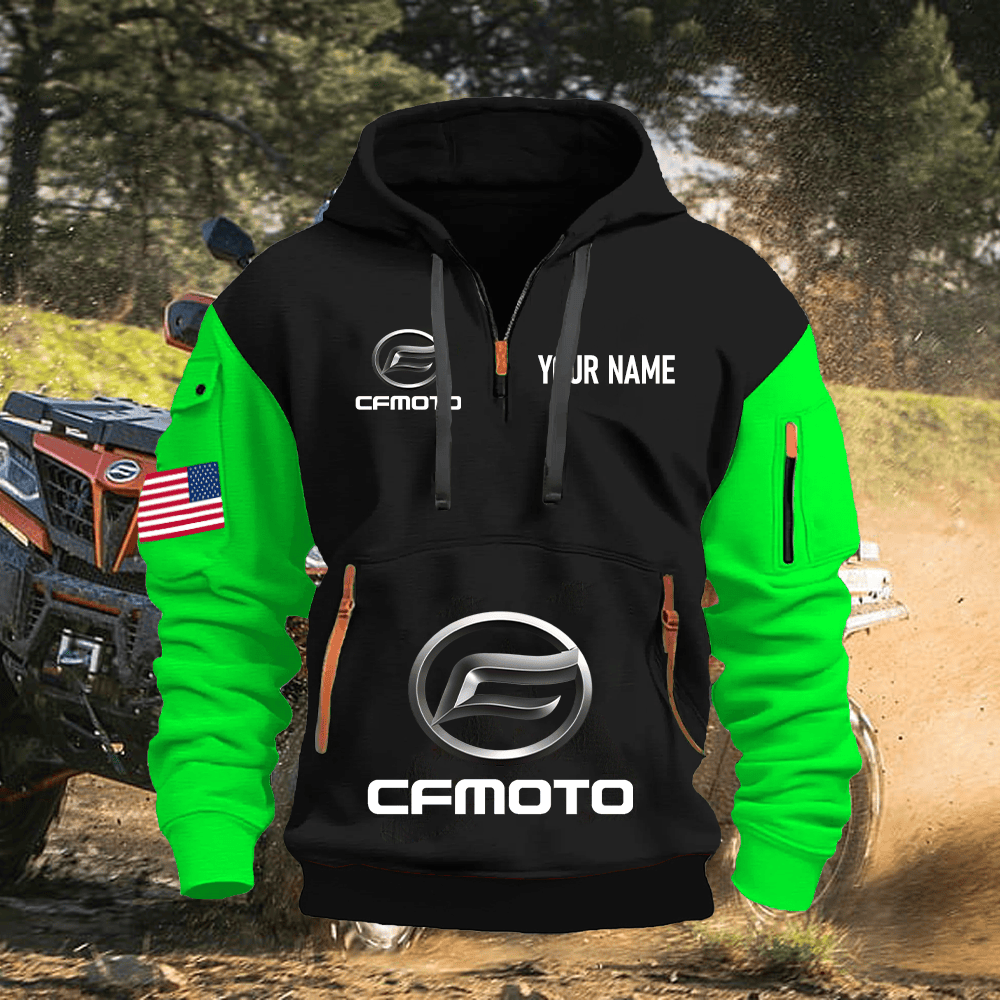 CF Custom Name Quarter Zipper Hoodie